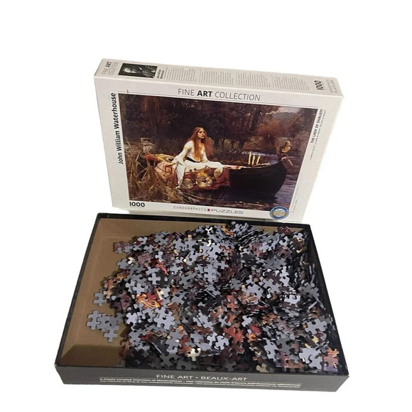 Fine Art Puzzle Medieval "THE LADY OF SHALOTT" John William Waterhouse 1000 Pcs - Picture 15 of 15